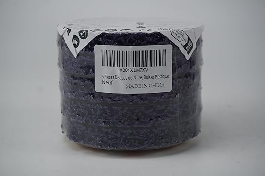 4 inch Stripping Discs Rust Remover Discs Remove Paint and Oxidation 5/8 inch Arbor Clean Discs Poly Strip Disc Angle Grinding Wheel - 5 Pack(Purple)
