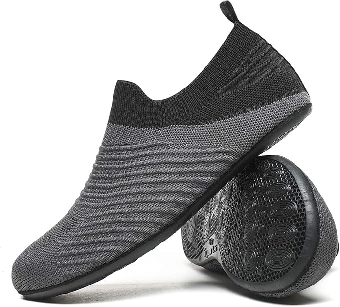 Adult Indoor House Slippers Socks Lightweight Non Slip Grip House Home Shoes for Women Men