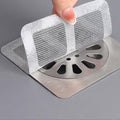 60PCS Disposable Shower Drain Cover Hair Catcher Shower Drain Mesh Stickers,4 X 4 Inch Disposable Floor Drain Sticker,Suitable for Bathroom, Bathtub, Kitchen Sewer Outlets.