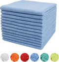 Tricol Clean Microfiber Cleaning Cloth, 16in*16in, 12 Pack Ultra-Thick Cleaning Rags, Super Absorbent, Lint Free & Streak Free Cleaning Towels for Car, House, Kitchen, Office