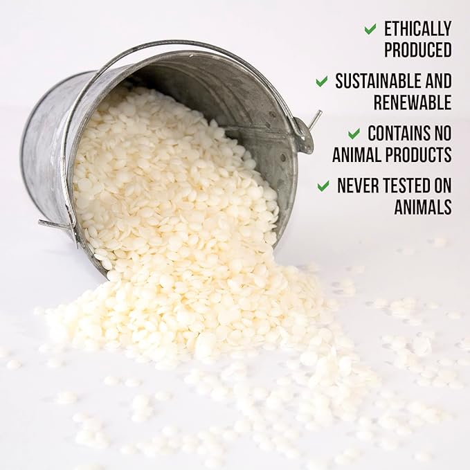 American Soy Organics Freedom Coconut Soy Wax Beads for Candle Making - Natural Candle Making Supplies - Paraffin-Free,Beeswax-Free Coconut Candle Wax for Container Candles,Tealights, Wax Melts 45 lbs