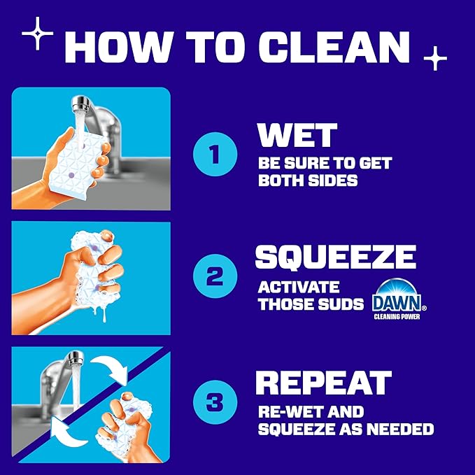 Mr. Clean Magic Eraser Sponge, Bathroom Cleaner, Soap Scum Shower & Tub Cleaner, 2 in 1 Bath, 7ct