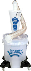Oneida Air Systems Dust Collector & Cyclone Separator Kit w/ Clear Bucket, DD Deluxe 5-Gal - Portable Cyclone Machine for Wet and Dry Shop Vacuums