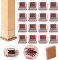 Ezprotekt Chair Leg Floor Protectors for Hardwood Floors, Felt Furniture Pads, Silicone Felt Furniture Leg Pads Caps Covers for Table Desk Sofa No Scratches and Reduce Noise (M Fit: 0.75" - 1")
