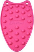 The Quilted Bear Mini Iron Rest - Silicone Heat Resistant Mat for Stress-Free Crafting, Sewing & Quilting Supplies - Durable and Protective Surface for Mini Iron (Pink)