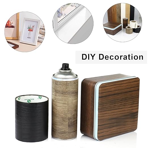 BOMEI PACK Wood Grain Repair Tape,Self Adhesive Repair Patch for Furniture, Floors, Cabinets, Windows, Doors, RV, Home Decor and DIY Projects (2, White)