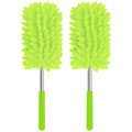 Mini Duster for Cleaning, 360° Bendable Hand Dusters with Extension Pole, Washable Small Duster for Car Interior, Office, Furniture