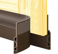 Door Draft Stopper,Door Sweep for Bottom of Doors,Weather Stripping Seal Draft Guard Blocker Noise Cold Air Insulation Soundproofing for Exterior Interior Home Improvement(Brown, 39")