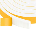 White Weather Stripping, Strong Self Adhesive Weather Stripping Door Seal for Doors and Windows,Closed Cell Weatherstrip, SoundProof Weatherproof Foam Tape (3/4 in x 5/16 in x 13Ft)