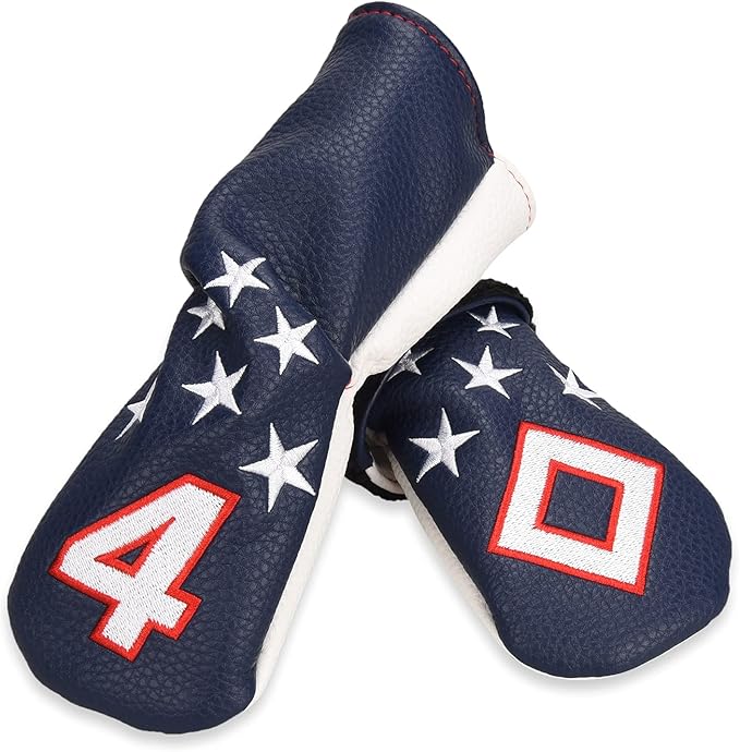 Blue and White Stars Hybrid Iron Head Covers
