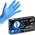 Disposable Nitrile Exam Gloves, Blue, Nitrile Gloves Disposable Latex Free, Medical Gloves, Cleaning Gloves, Food-Safe Rubber Gloves, Powder Free, Non-Sterile, 50-ct Box (XL)
