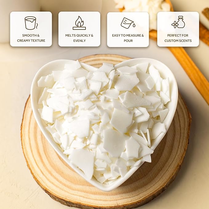 NORVENCE Soy Wax for Candle Making, Natural Soy Wax Flakes 40lb, Premium Candle Wax for DIY Candle Crafting