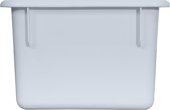 Wood Designs Cubby Storage Bin, Heavy Duty Plastic Containers for Kids White Cubby Tray Set of 30