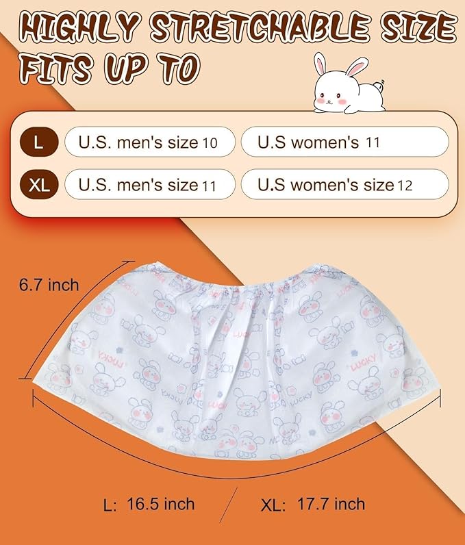 Disposable Shoe Covers 60 Pack Booties for Shoes Covers- Heavy Duty 35g White | Stretch Fits Men 10/Women 11 | Non-Slip, Recyclable Boot Covers for Indoor/Outdoor, Real Estate, Pet Care