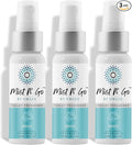 Mist N’ Go by Omaze Travel Bathroom Spray for Toilet Spray Odor Eliminator - Travel Toilet Spray for Bathroom Air Freshener Spray for Bathroom Deodorizer - Breeze Regular Size (2oz x3)