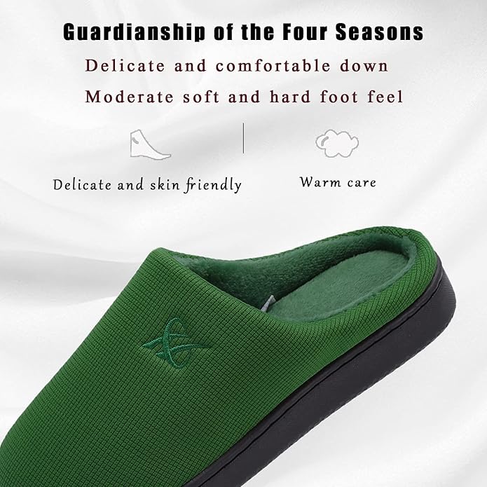 Memory Foam Slippers for Women's and Men's Casual House Shoes