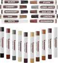 20 Colors Wood Filler Sticks Furniture Markers Touch up,Fill Putty Stick for Repair Furniture Scratch,Scuffs,Cracks and Nail Holes on Floors,Cabinets,Tables,and Doors Tables