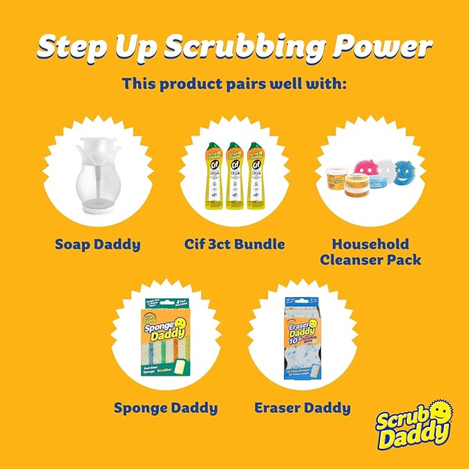 Scrub Daddy Scratch-Free Multipurpose Kitchen Sponges - Bulk Dish Sponges for Kitchen, Bathroom, Household Cleaning & More - Made with BPA-Free Polymer Foam (9 Count)