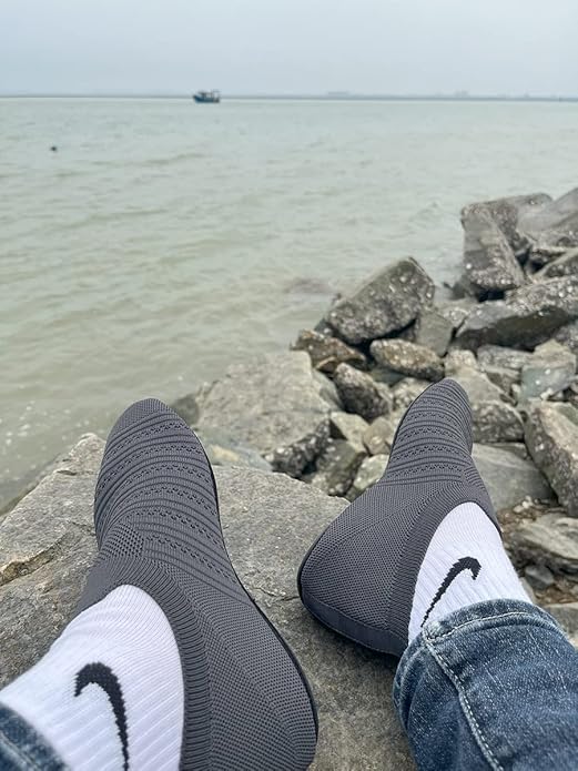 Adult Indoor House Slippers Socks Lightweight Non Slip Grip House Home Shoes for Women Men