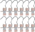 15/30Pcs Upgrade Double Head Clamp Dipped Clothespin for Laundry Hooks with Clips, Boot Holder, Hanging Clips, Portable Multifunctional Hangers Single Clip Space Saving for Jeans, Hats (15, Pink)