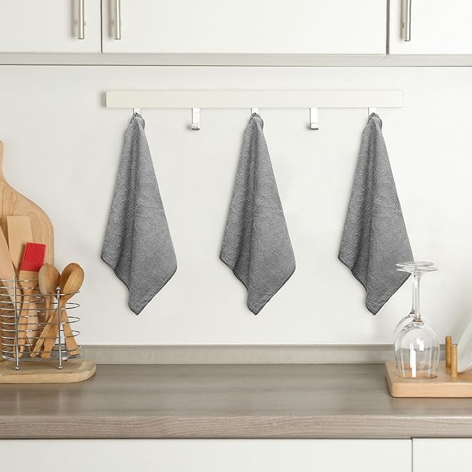 200 Pieces Microfiber Cleaning Cloths Bulk Absorbent Microfiber Towels Reusable Lint-Free Streak Free Wash Rags for House Kitchen Office Restaurants Bar Shop Car, 12 x 12 Inches (Gray)