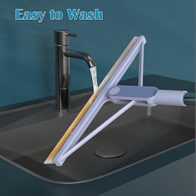 KOLLIEE 61" Replacement Rubber Squeegee Broom Blade 2 Pcs Window Squeegee Blade Cleaning Supplies