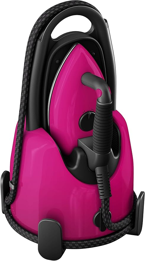 Laurastar Lift Plus Steam Iron in Pinky Pop: Swiss Engineered 3-in-1 Steam Generator That Irons, Steams, and Purifies Your Clothes