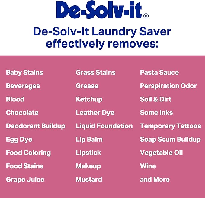 De-Solv-it Orange-Sol Laundry Saver, Instant Stain Remover for Laundry, Hair and Skin-Safe (12-Ounce)