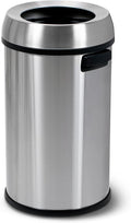 Simpli-Magic 65 Liter Open Top Trash Can, Commercial Grade, Stainless Steel