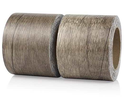 BOMEI PACK Wood Grain Repair Tape,Self Adhesive Repair Patch for Furniture, Floors, Cabinets, Windows, Doors, RV, Home Decor and DIY Projects (2, Grey Coffee)