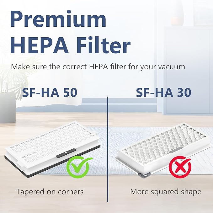 6 Packs GN 3D Airclean Bags Replacement for Miele Complete C2 C3 and S2, S5, S8, S400i Series Vacuums with 2 SF-HA 50 HEPA Filters, 6 AirClean Filter and 6 Pre-motor Protection Filter