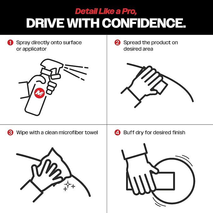 Malco Clean & Shine Interior Car Cleaner and Dressing – Restore Leather, Plastic and Vinyl Surfaces in Your Vehicle/Clean, Condition and Protect in 1 Simple Step / 1 Gallon (125901)