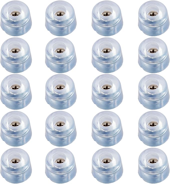 20pcs Round Furniture Pads,ULIFESTAR Wood Floor Protectors,Non Slip Furniture Leg Grippers Glides Sliders Caps Carpet Saver Surface Protection for Chair Table Desk Dresser Cabinet Sofa Feet