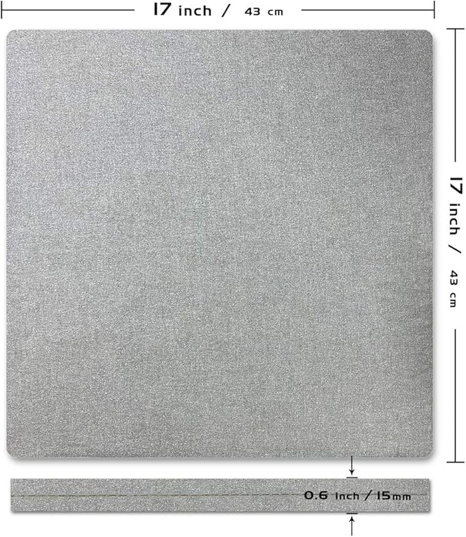 ReArt Heat Press Mat 17" x 17" for Cricut Easypress Both Sides Applicable - Mat for Heat Press Machines and HTV and Iron On Projects