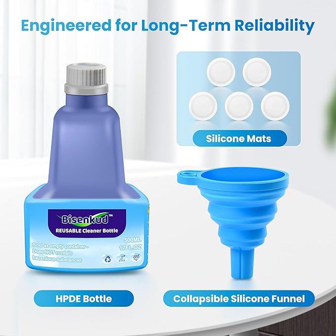 Refillable Bottle for Swiffer Wet Jet Mop - 500ml /17 FL OZ - Leak-Proof HDPE Solution Bottle, Empty，Not for Power mop