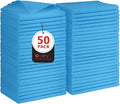 Orighty Cleaning Cloths, Shop Towels 50 Pack, Shop Rags Reusable, Microfiber Cleaning Rags Bulk for Cars, Multi-Purpose Lint Free Towels for Automotive, Mechanic, Kitchen, 11.5’’ x 11.5’’, Blue