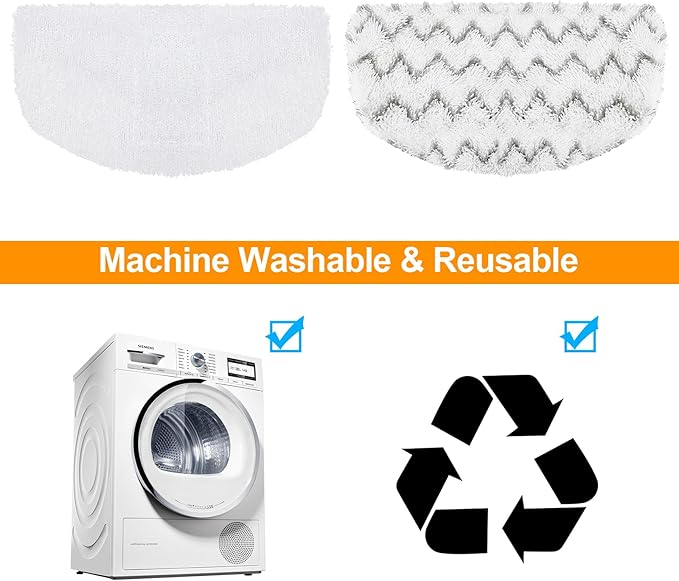 12 Pack Steam Mop Replacement Pads Compatible with Bissell Powerfresh Steam Mop 1940 1806 1544 2075 2685A 2181 2814 Series, Model 1940A 1940W 19405 2075A 2685A 5938, Microfiber Washable, Reusable
