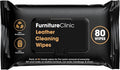 Furniture Clinic Leather Cleaning Wipes | 80 Count | Clean & Restore Leather & Vinyl Furniture, Handbags, Jackets, Car Seats, Interiors & More | Residue & Streak-Free | for Everyday Use