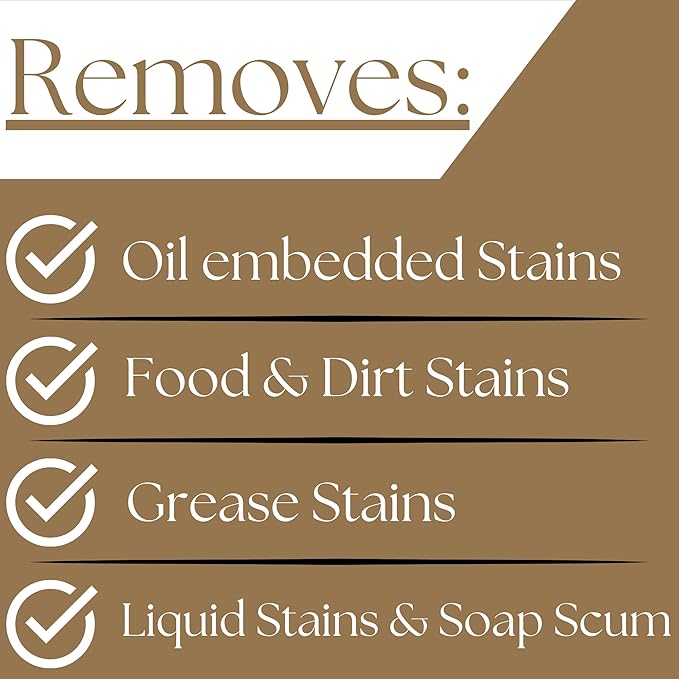 Natural Stone Grout Cleaner, Safe for Marble, Travertine, Limestone, Tile Spray on Grout Cleaner with Brush (32 oz.)