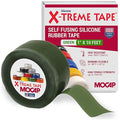 X-Treme Tape MOCAP Heavy Duty Electrical Tape, Self-Fusing Silicone Rubber, Waterproof & Insulating Flexible Tape, Electrical for Hose, Automotive, Outdoor & Repairs - 1" x 10ft Roll - Green