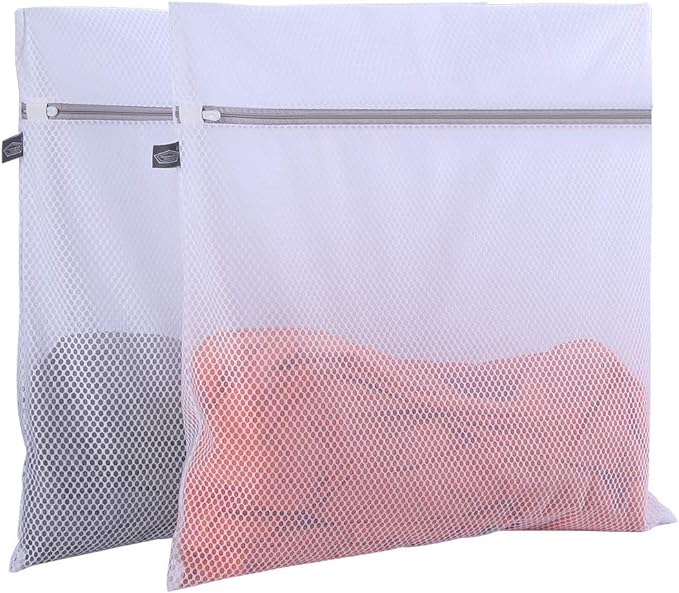 Kimmama Oversize Laundry Bags Mesh Wash Bags, Large Delicates Bag for Washing Machine, Jumbo Laundry Sack for Washing Delicates, Big Clothes, Bed Sheet, Bedcover, Blanket, Curtain, Stuffed Animal Toys