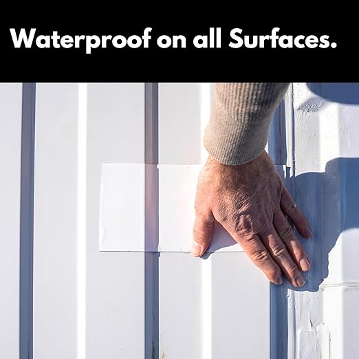 HSS RV Sealant Tape with MicroSealant - Waterproof Commercial Roofing Tape for Roof and RV Repair - UV- & Weatherproof - White - 4 inch x 25 ft.