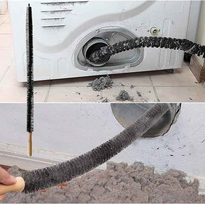 Universal Dryer Vent Cleaner Kit Compatible with All Vacuum Cleaner Include Vacuum Hose Attachment Accessories Brush Lint Brush,Dryer Vent Vacuum Hose with Gloves