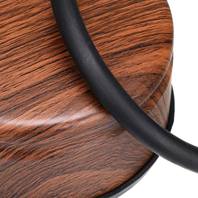 Sumnacon Heavy Duty No Drill Floor Door Stopper - Durability Stainless Steel Door Stops with Anti-Skid Rubber, Contemporary Decorative Door Wedge for Home Office Commercial Industrial, Woodgrain