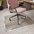 Glass Chair Mat with Exclusive Beveled Edge by Clearly Innovative 1/4” Thick Ultra-Clear Glass, Protect Your Home or Office Floor, Hardwood or Carpet (STARPHIRE, 45" by 53")