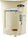 Backflow Preventer Pipe Insulation Cover (5°F) - Irrigation Sprinkler Valve Insulated Pouch - Water Well Pump Cover - Sturdy 5 Layers for Winter Freeze Protection, 10" W x 14" H, Beige