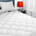 Sunflower Full Mattress Pad, Hypoallergenic Cotton Mattress Cover, 18-22" Extra Deep Pocket Quilted Protector, Breathable&Noiseless