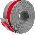 Weather Stripping Self Adhesive Door Draft Stopper Flexible Shower Door Bottom Seal Silicone Seal Strip for Sliding Glass Windows Side Gaps (Gray, 2 Inch Wide x 10 Feet Long)