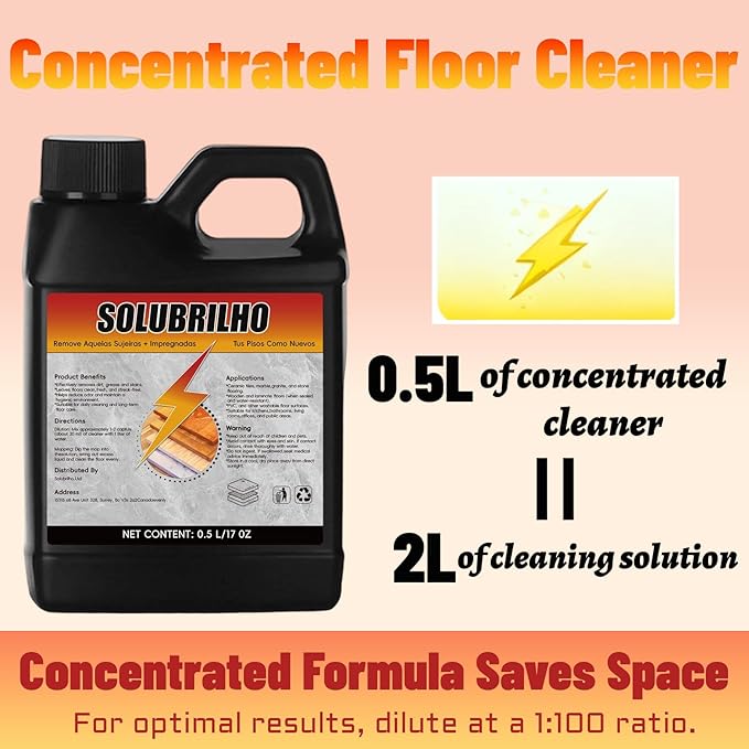 Tile Cleaner, Original Floor Cleaner, Heavy Limpa Pisos, Deep Cleaning Multipurpose Powerful Stain Removing Liquid for Floors, Bathroom Shower, Kitchen (1, 2 PCS)