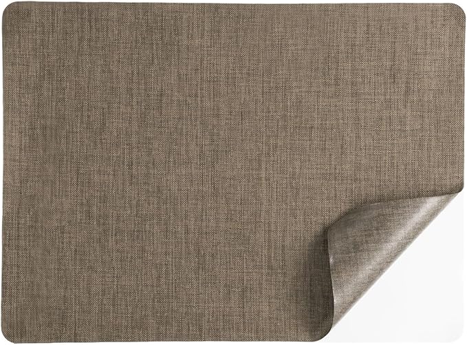 PATIKIL Linen Repair Patch, 8 x 11 Inch Self-Adhesive Linen Fabric Repair Patches for Sofa Couch Clothes Handbag Tents Car Seats Furniture, Coffee
